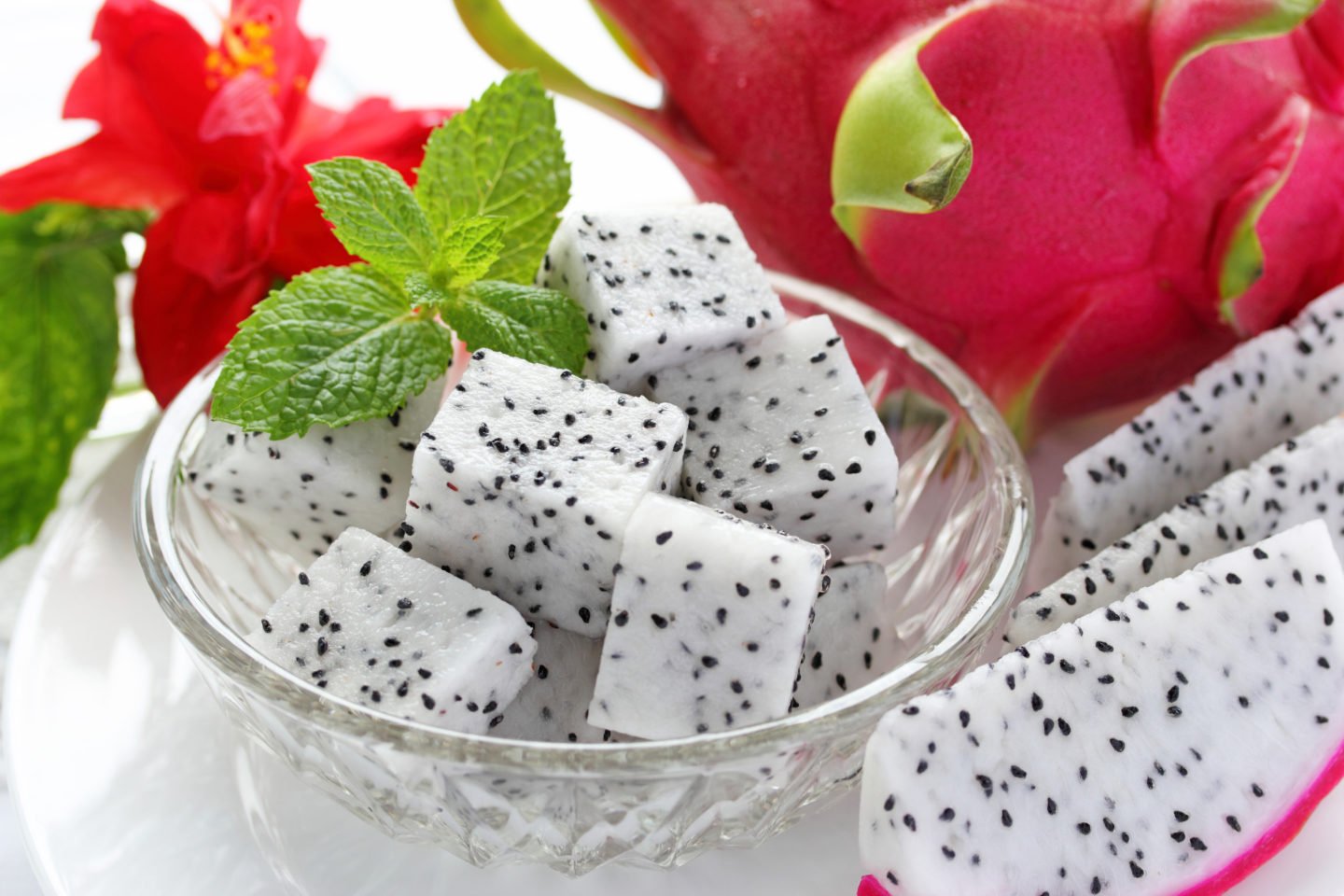 dragonfruit white cubes