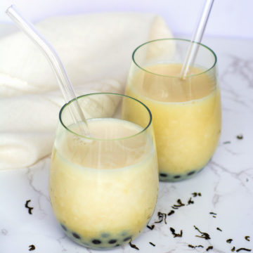 Jasmine Milk Tea With Boba - Tastylicious