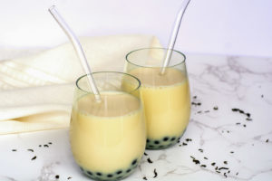 Jasmine Milk Tea With Boba - Tastylicious