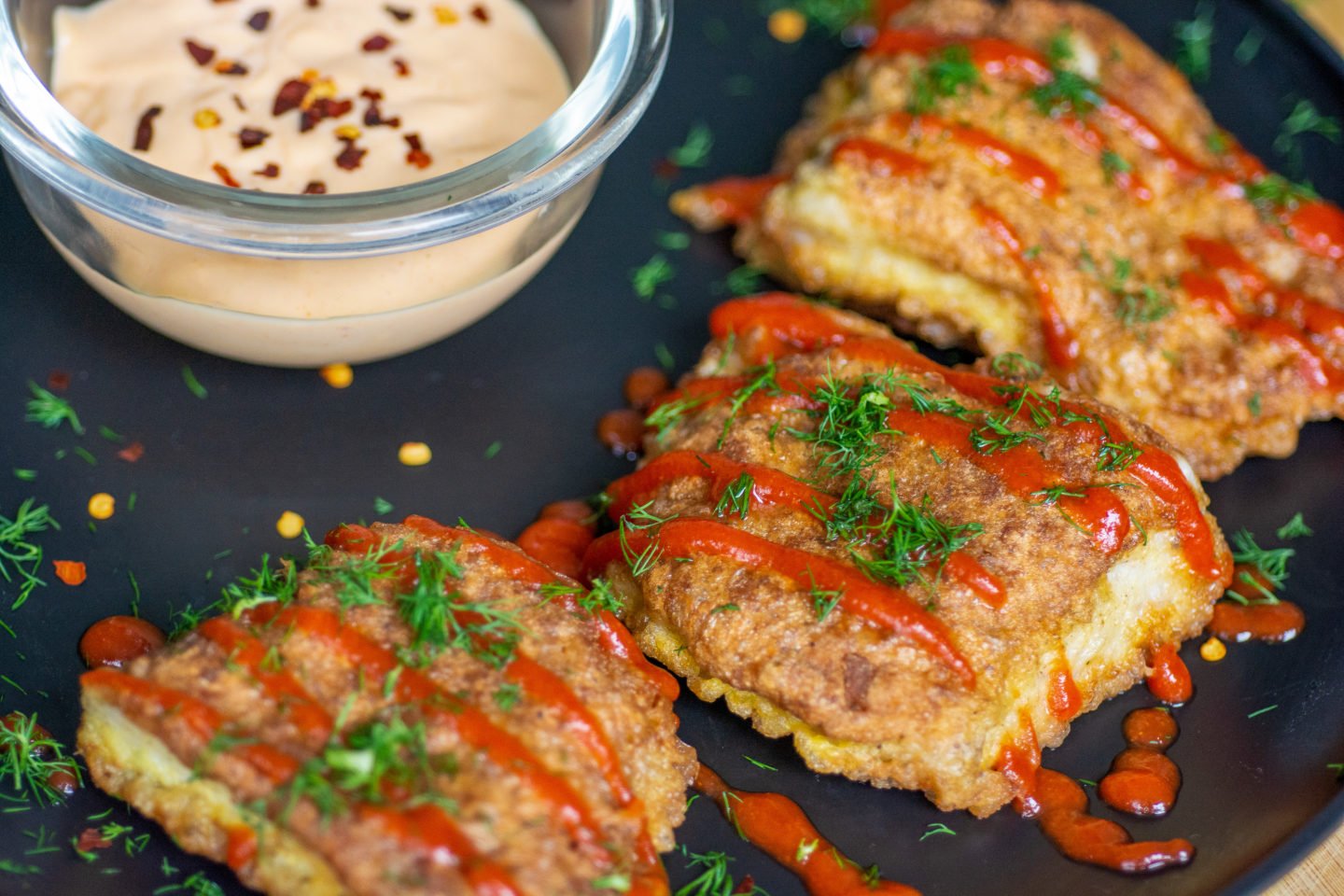 Pan Fried Walleye With Dip