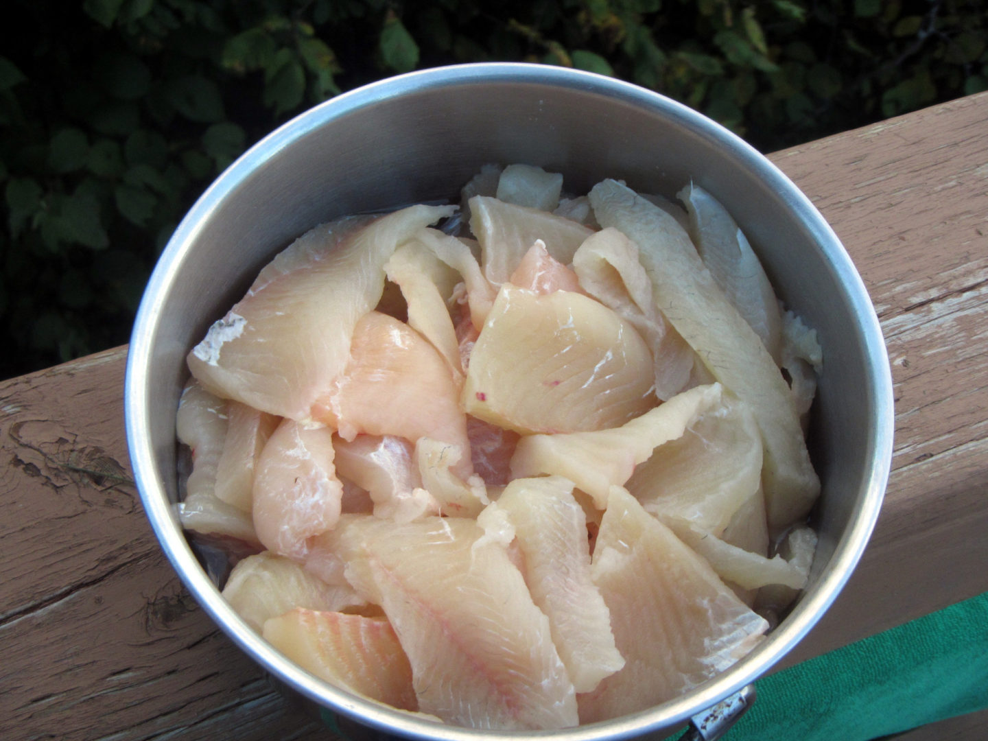 Pot Full Of Pickerel Fillets