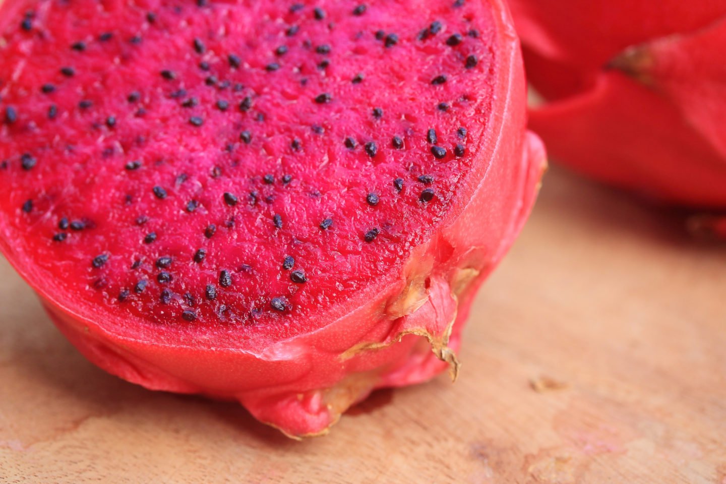 Red Dragon Fruit With Pink Peel
