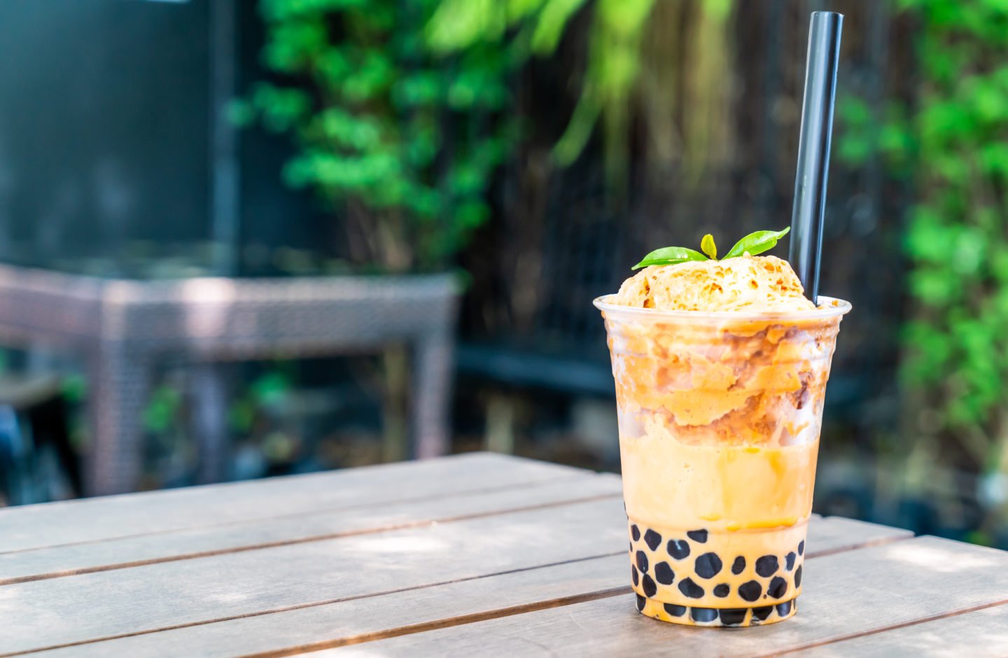 Thai Bubble Tea In Glass