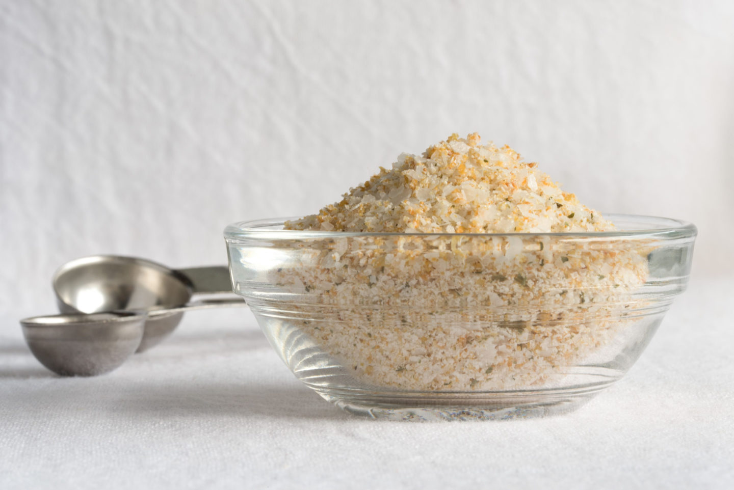 Garlic Salt In Glass Bowl