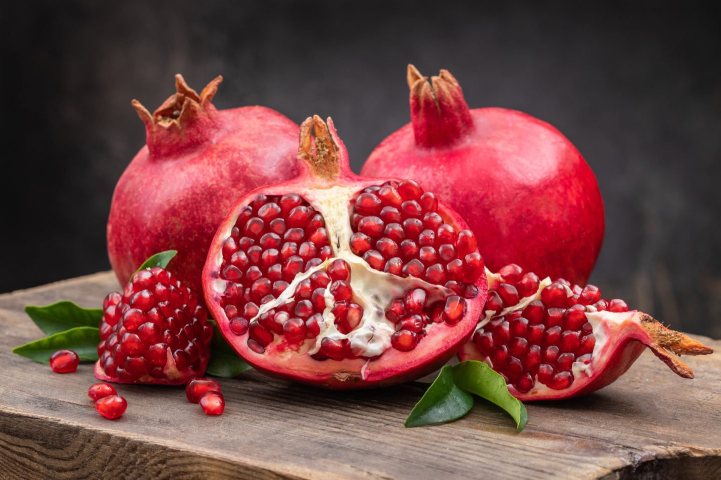 pomegranate fruits and seeds