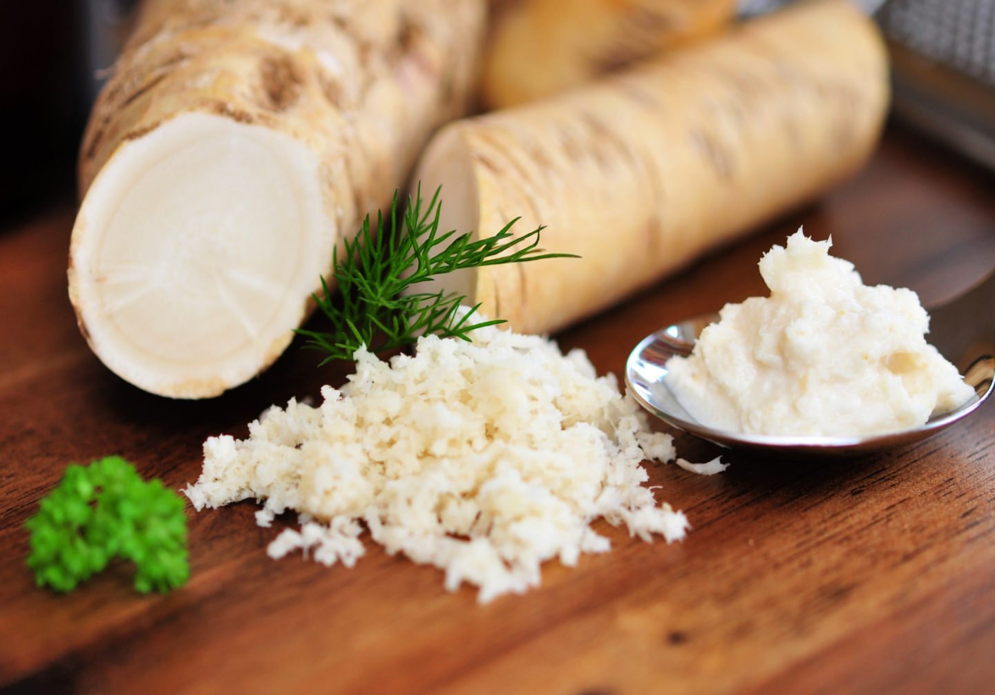 white horseradish that is grated and made into paste