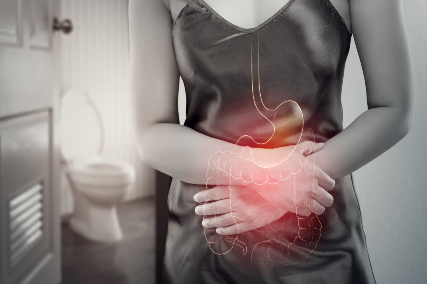 Woman Stomach Pain Indigestion