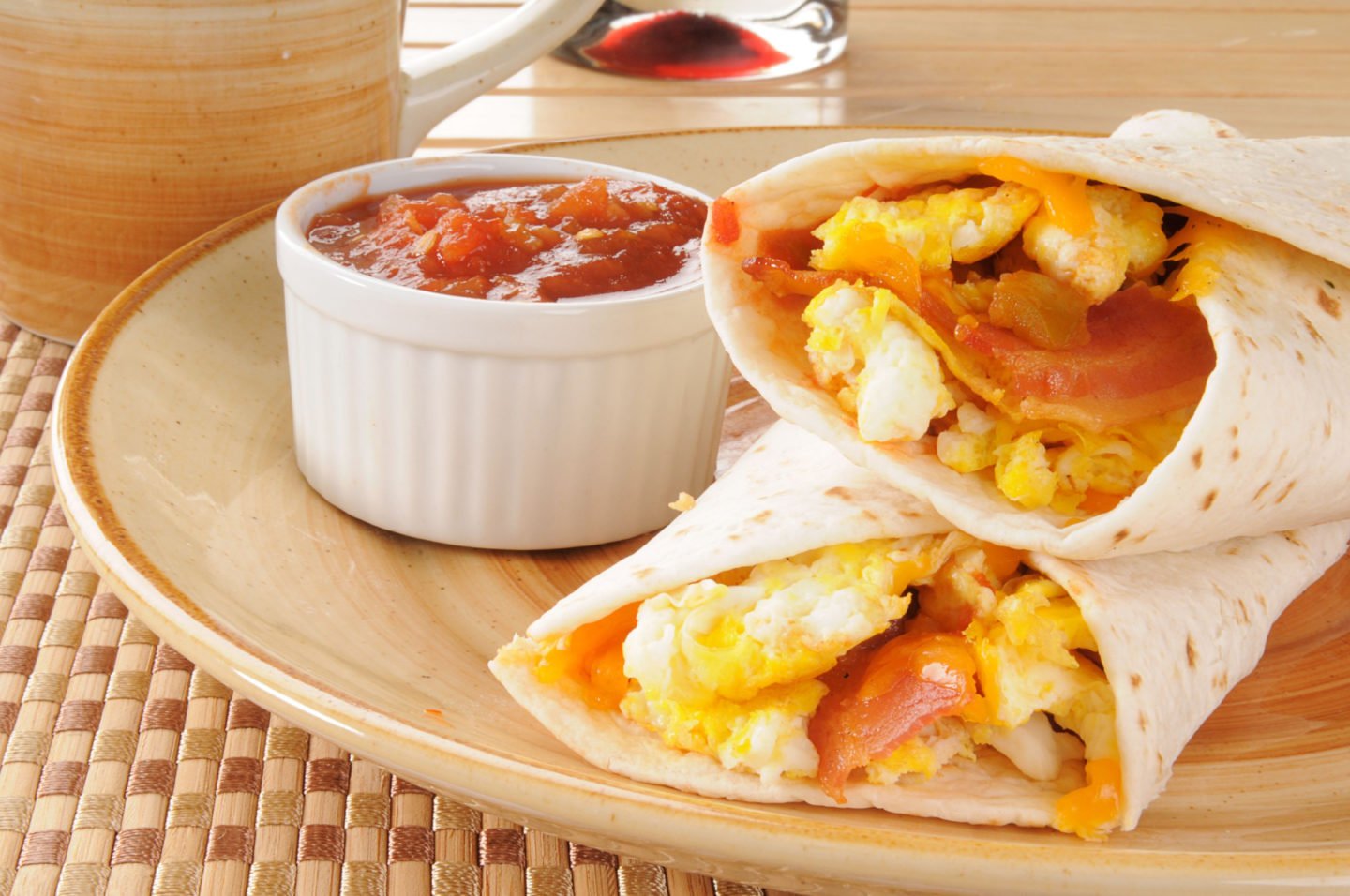 Breakfast Burritos On A Plate