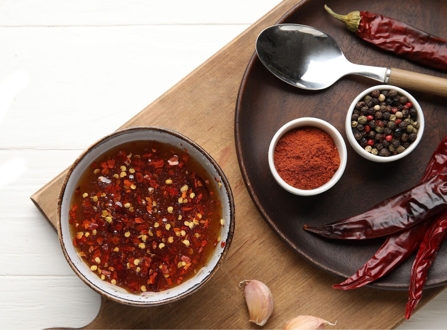 chili garlic sauce with honey and spices