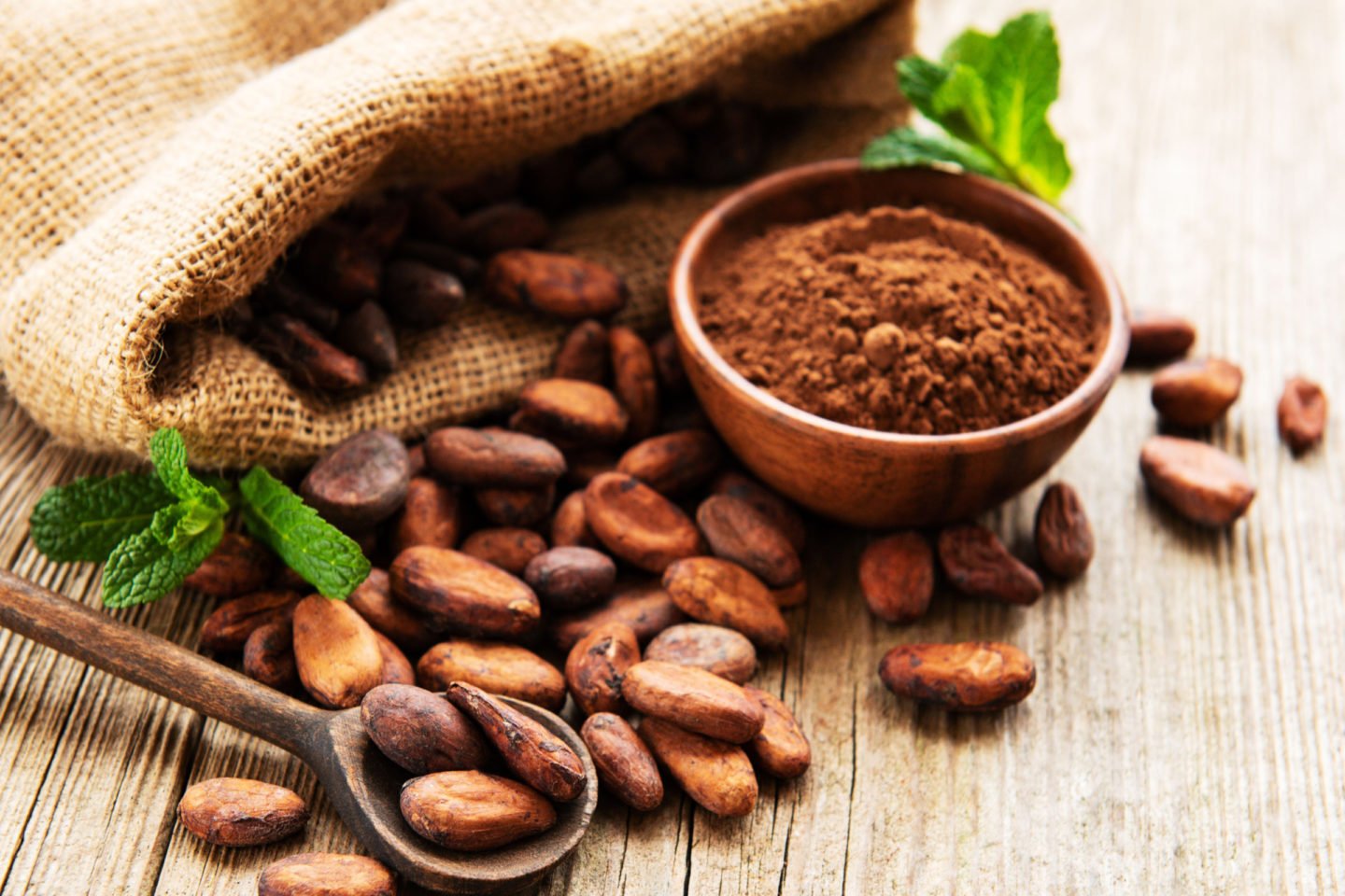 Cocoa Beans And Powder