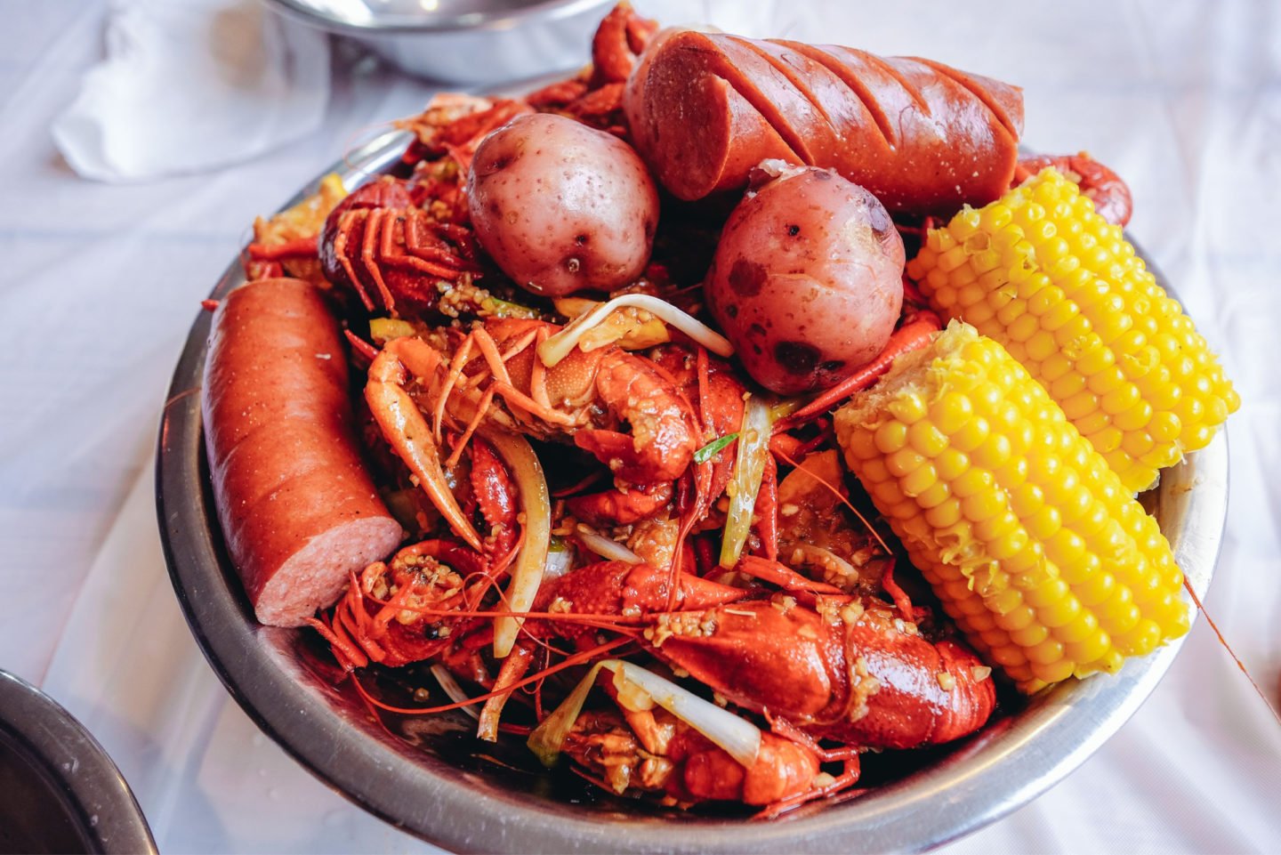 Crawfish Boil In A Deep Cooker