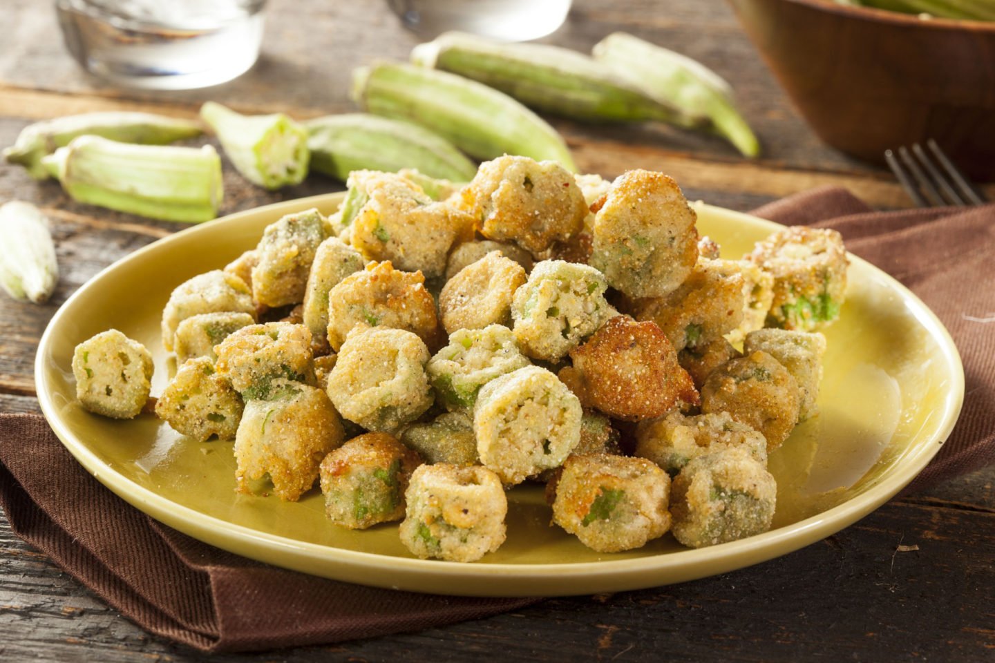 Crunchy Fried Okra Nuggets