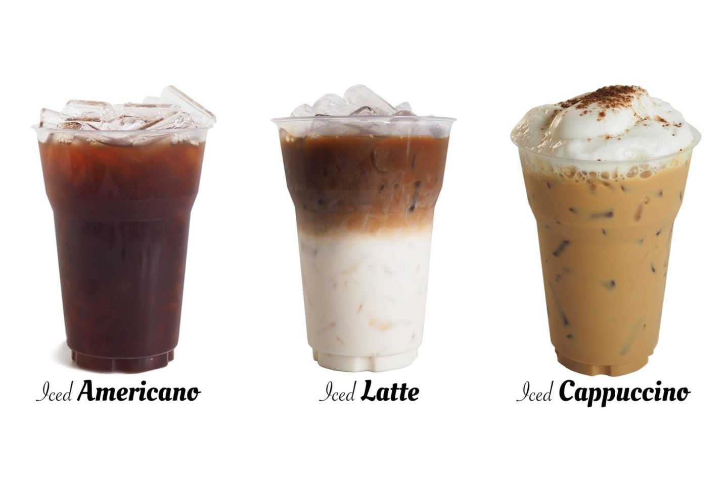 Different Iced Coffees