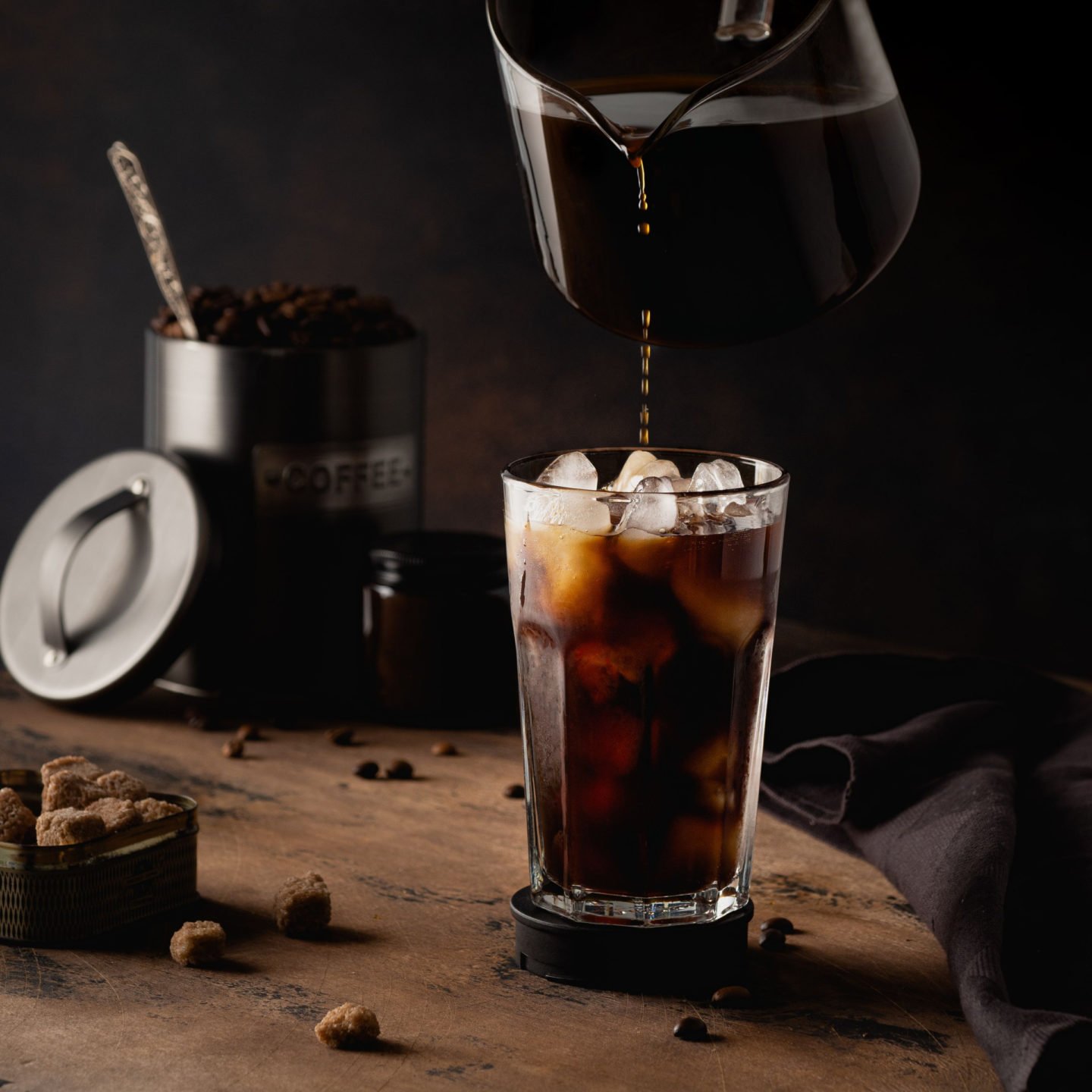 Making Iced Black Coffee