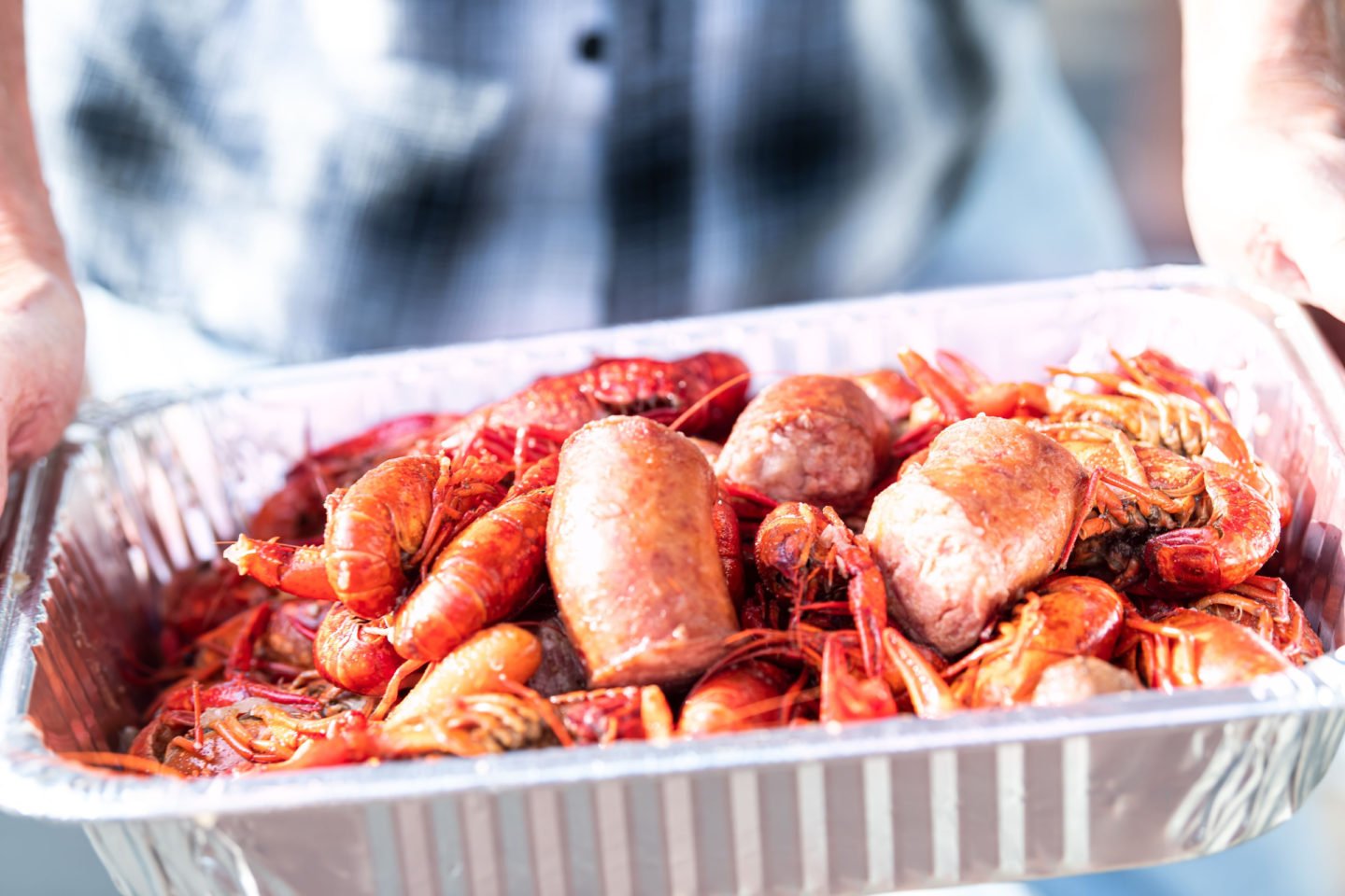 Seafood Boil In A Tray