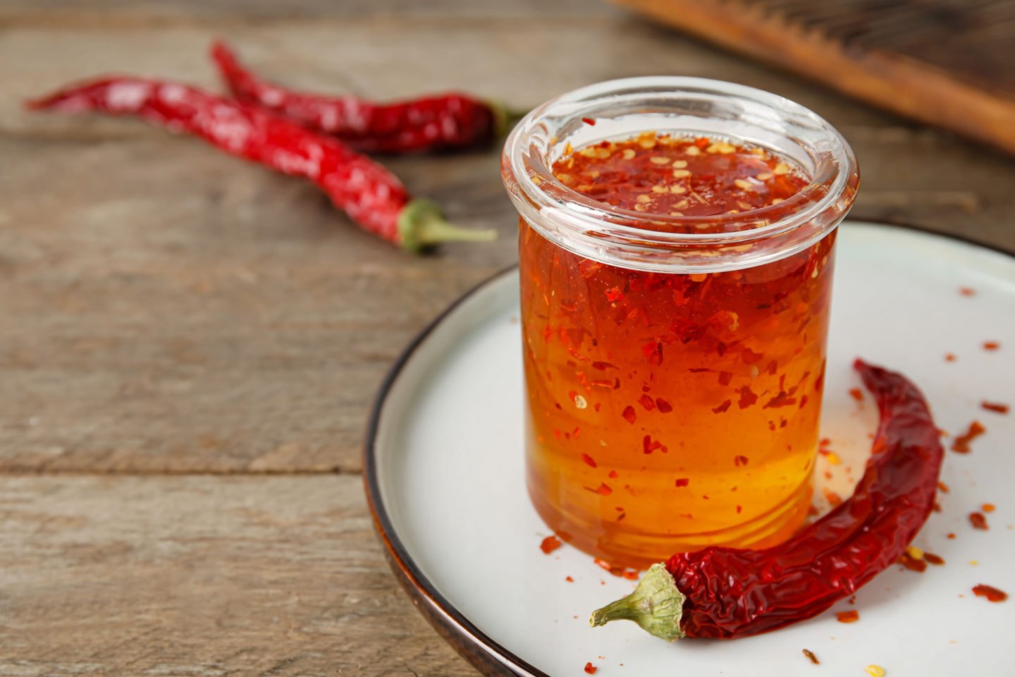 spicy honey with chili pepper