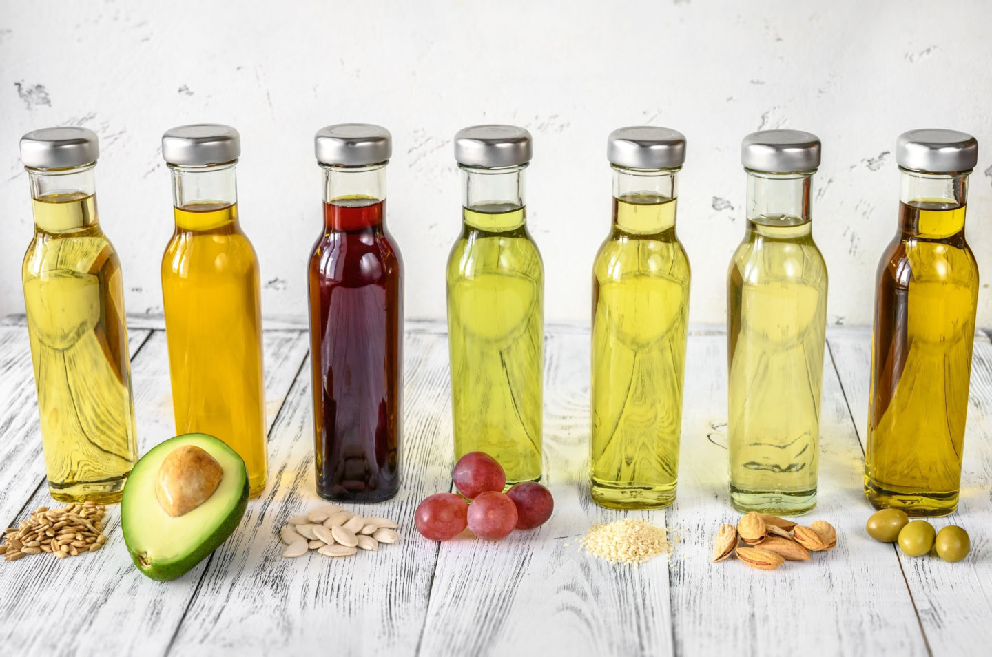 different types of vegetable oils