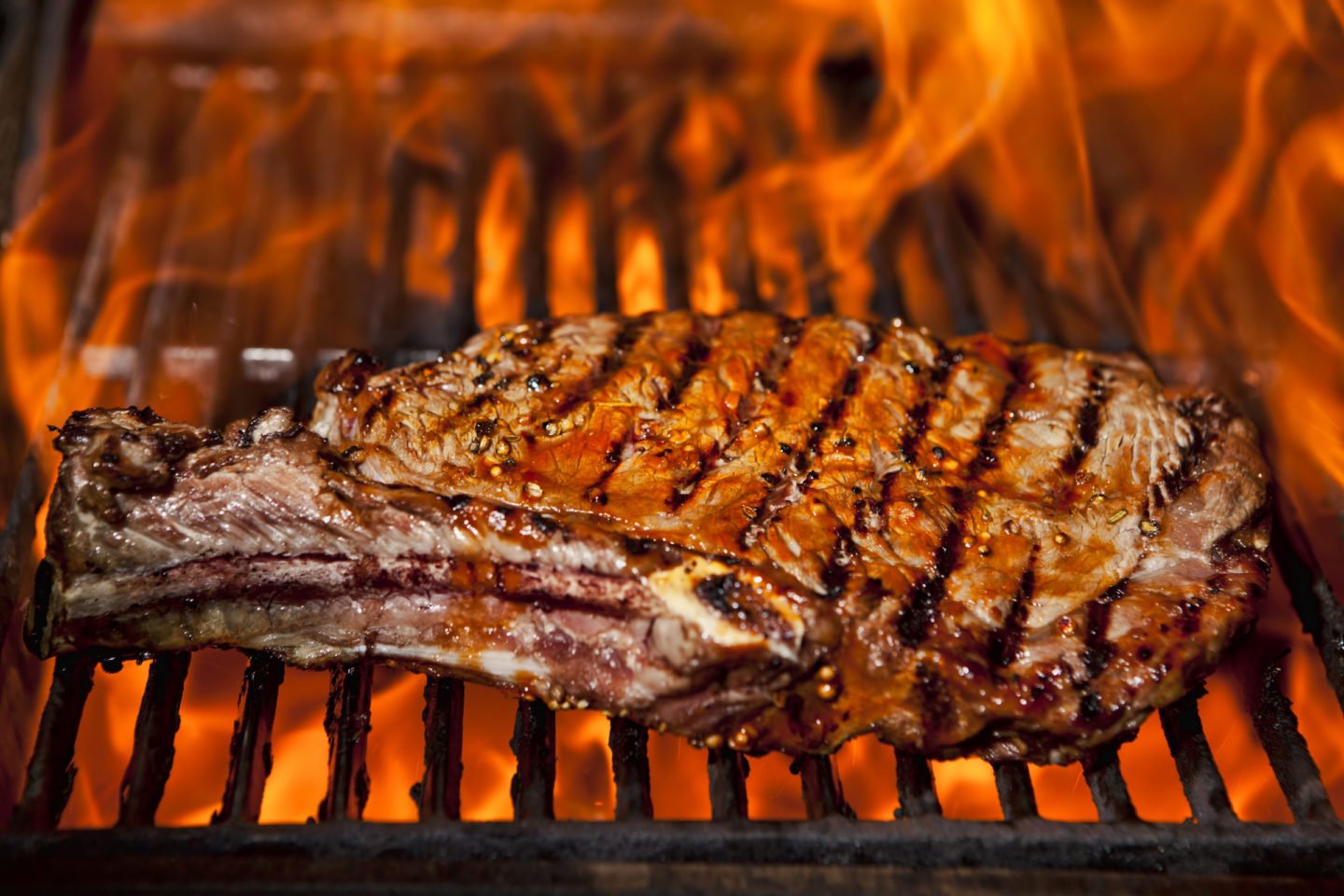 flame broiled sirloin steak