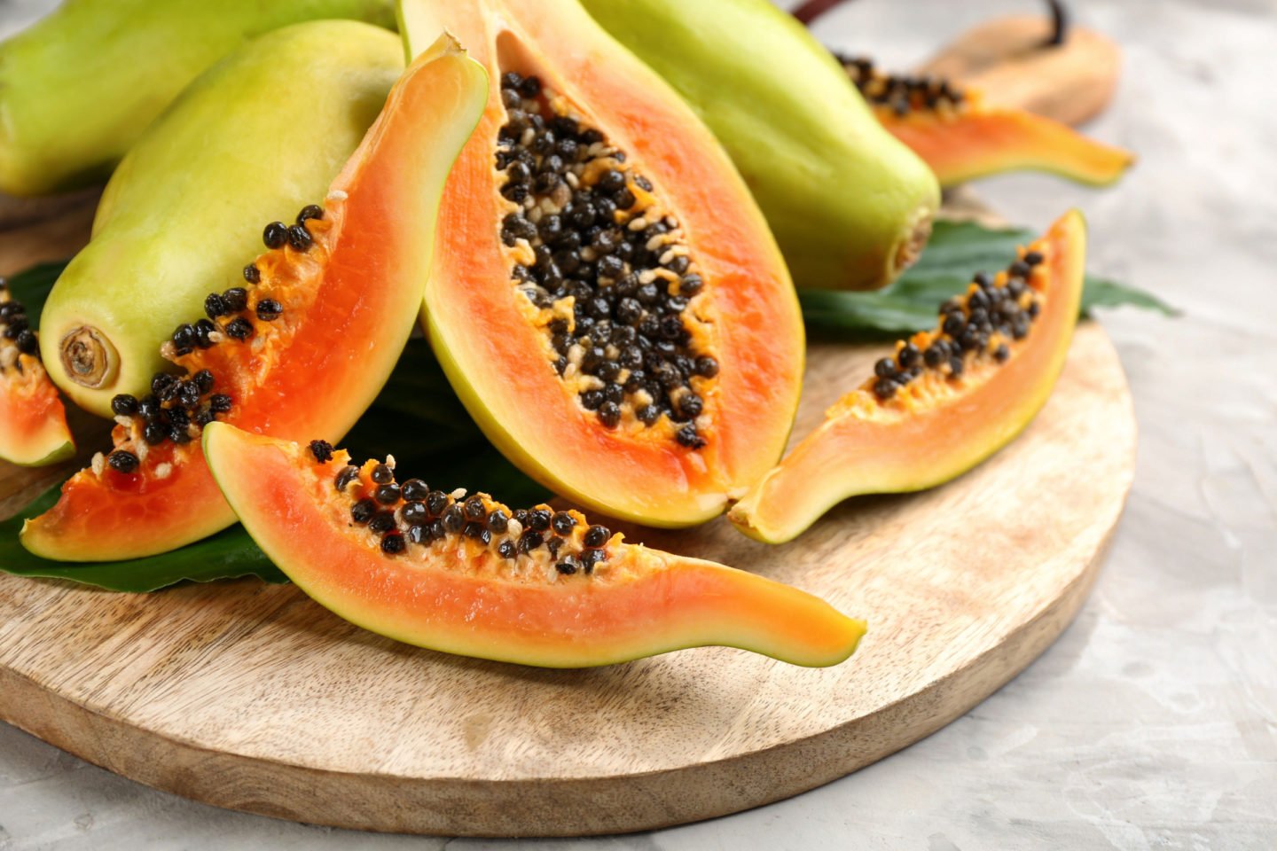 Fresh Ripe Papayas