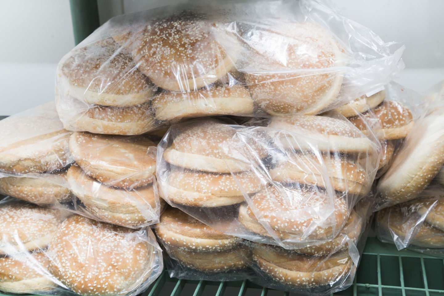 Frozen Packs Of Hamburger Buns