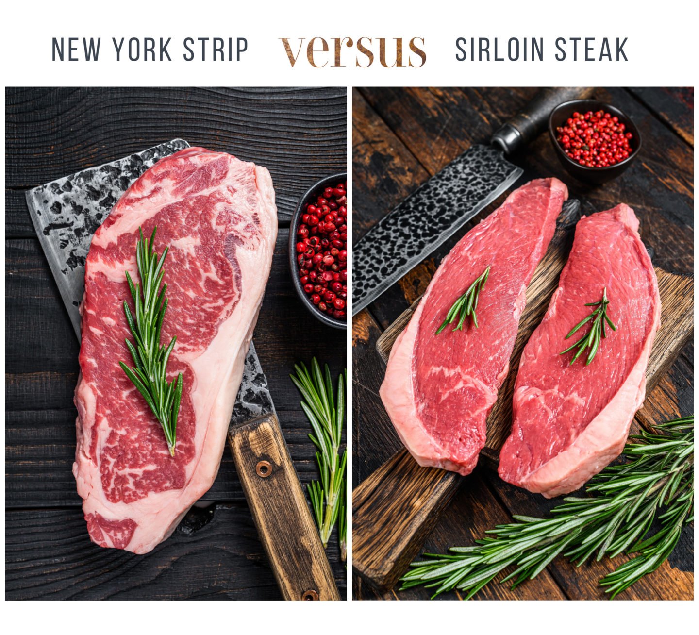 Comparing New York Strip vs. Sirloin Tastylicious