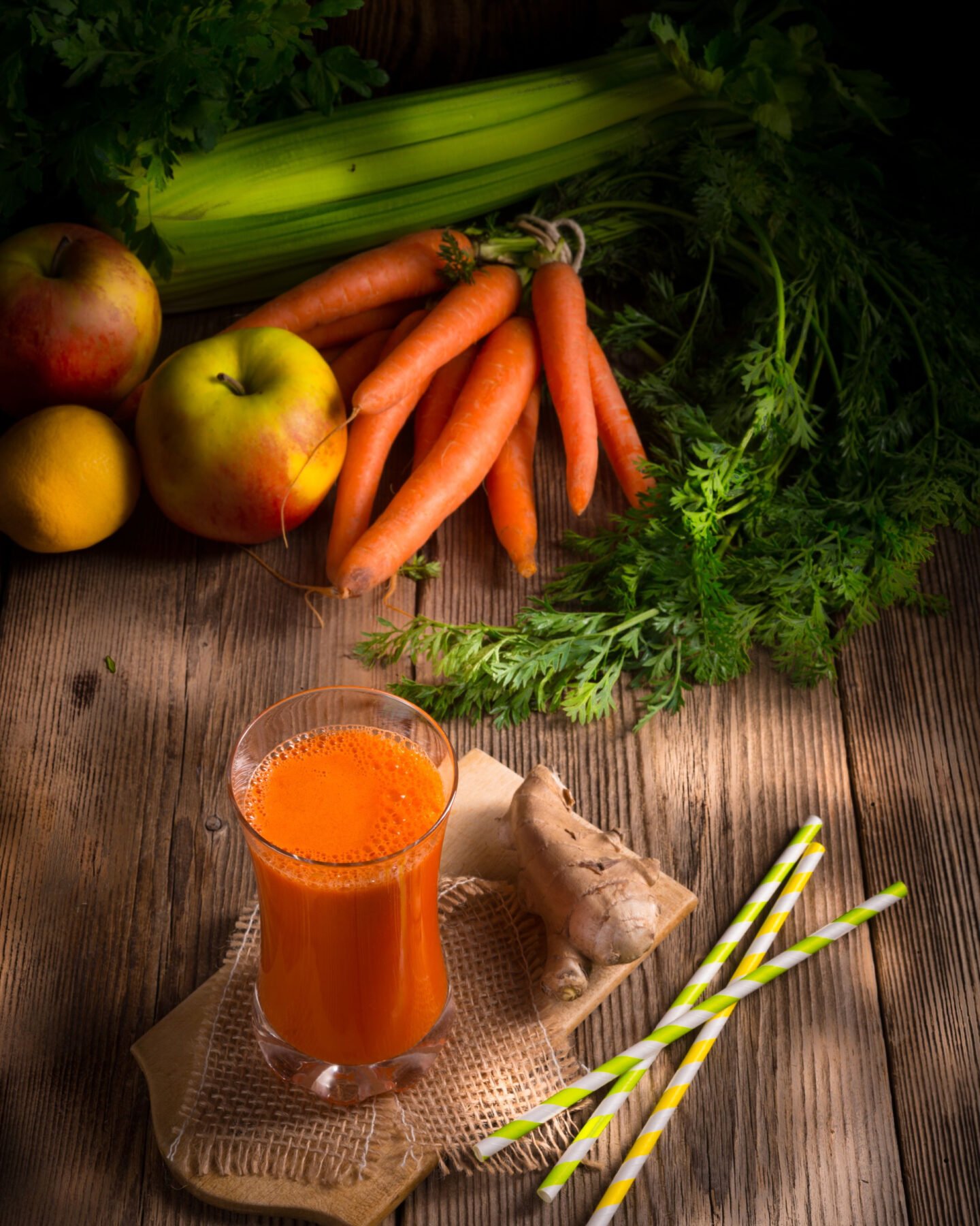 apples carrots celery ginger digestive juice