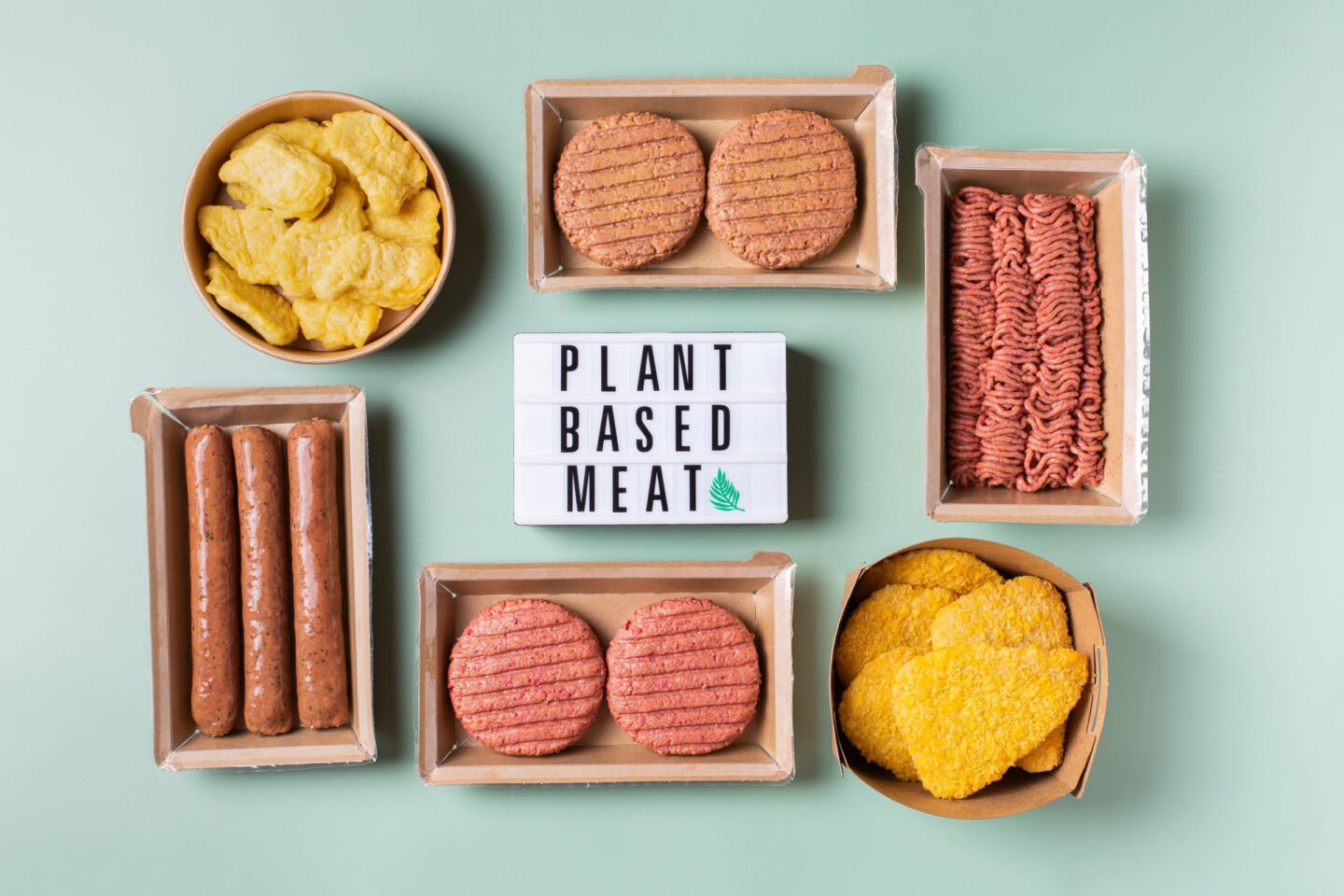 assorted plant based meat