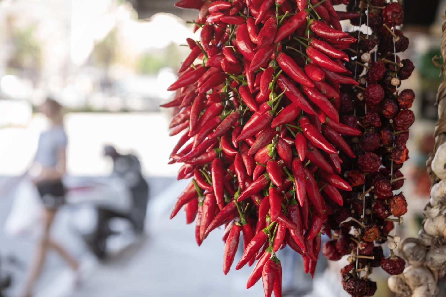 calabrian chili peppers sold in the local market