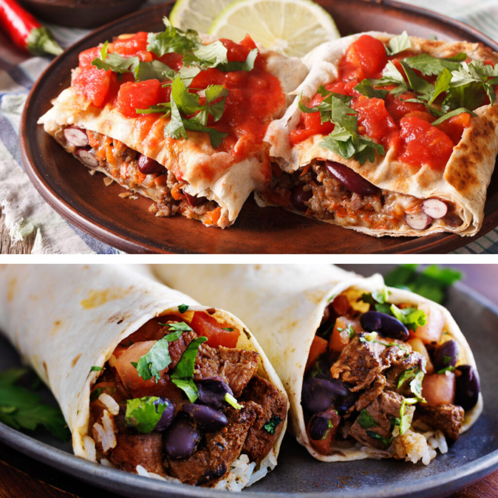 Chimichanga vs Burrito Tastylicious