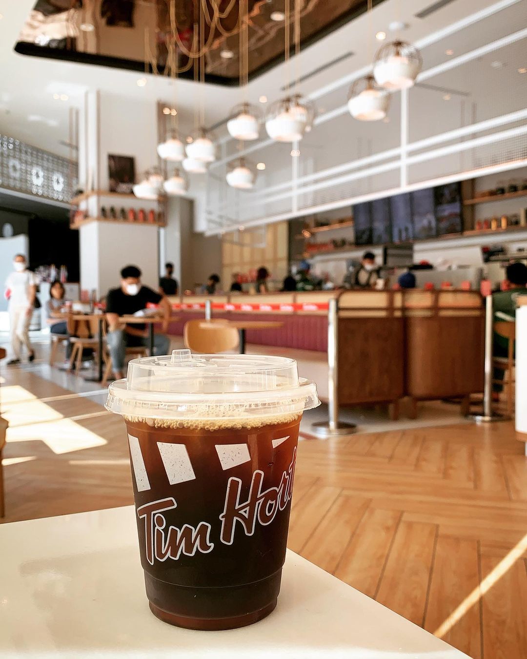 cup of tim hortons original cold brew on table