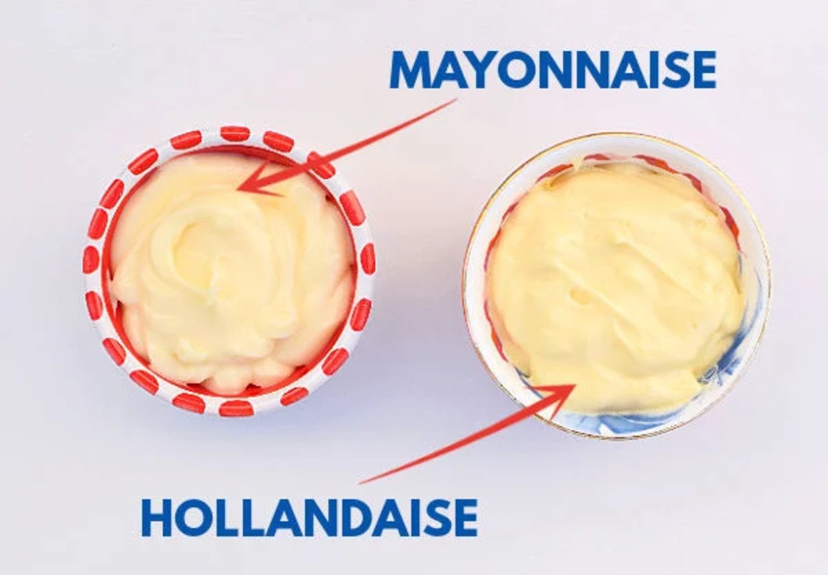 hollandaise and mayonnaise