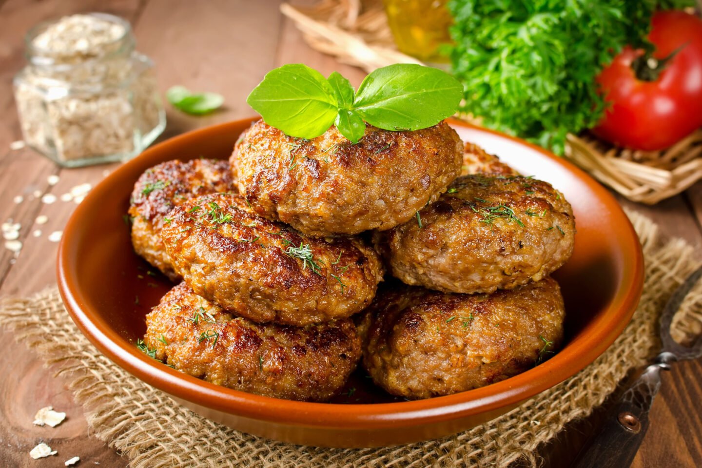 homemade meatballs with oatmeal