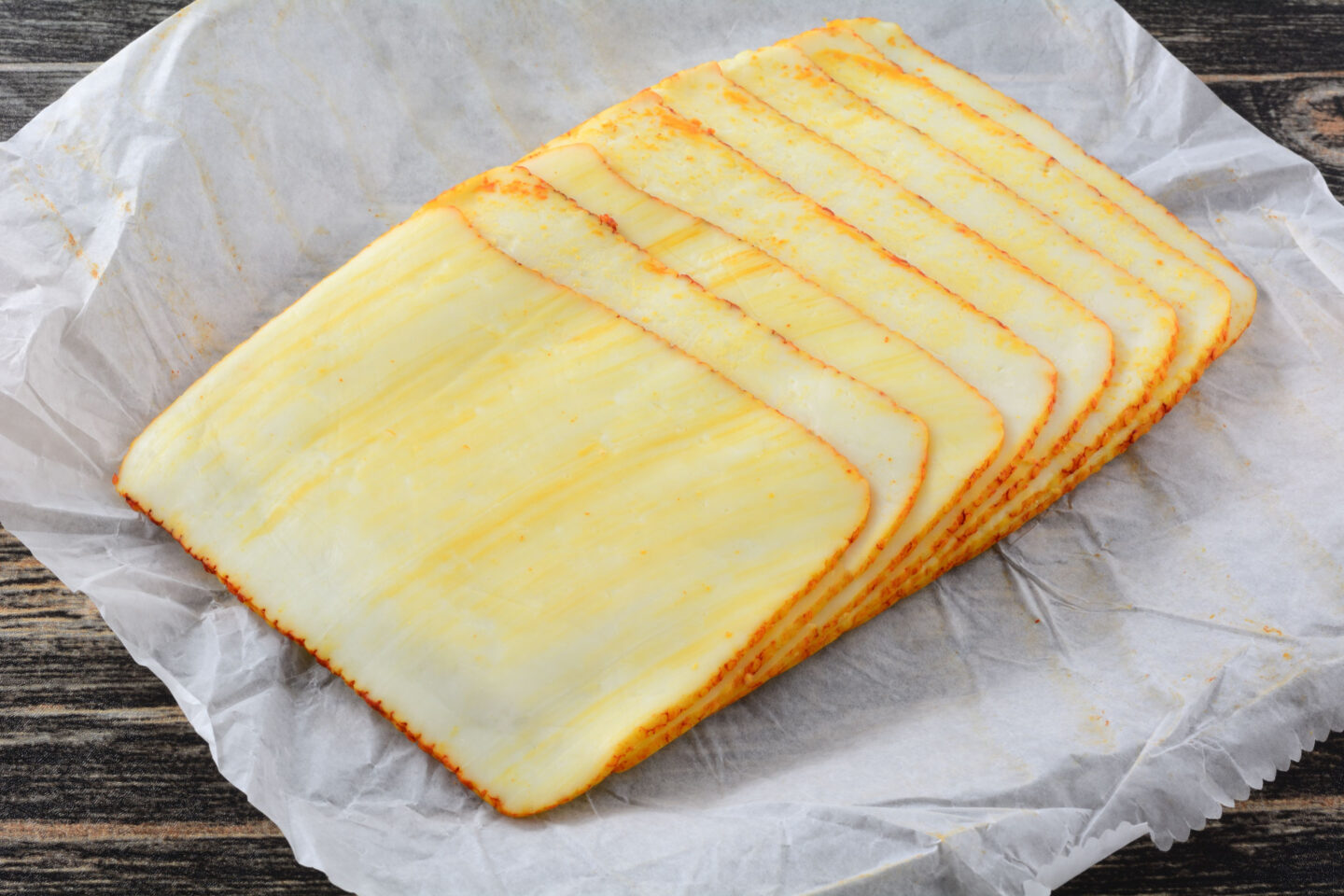 muenster cheese slices on paper