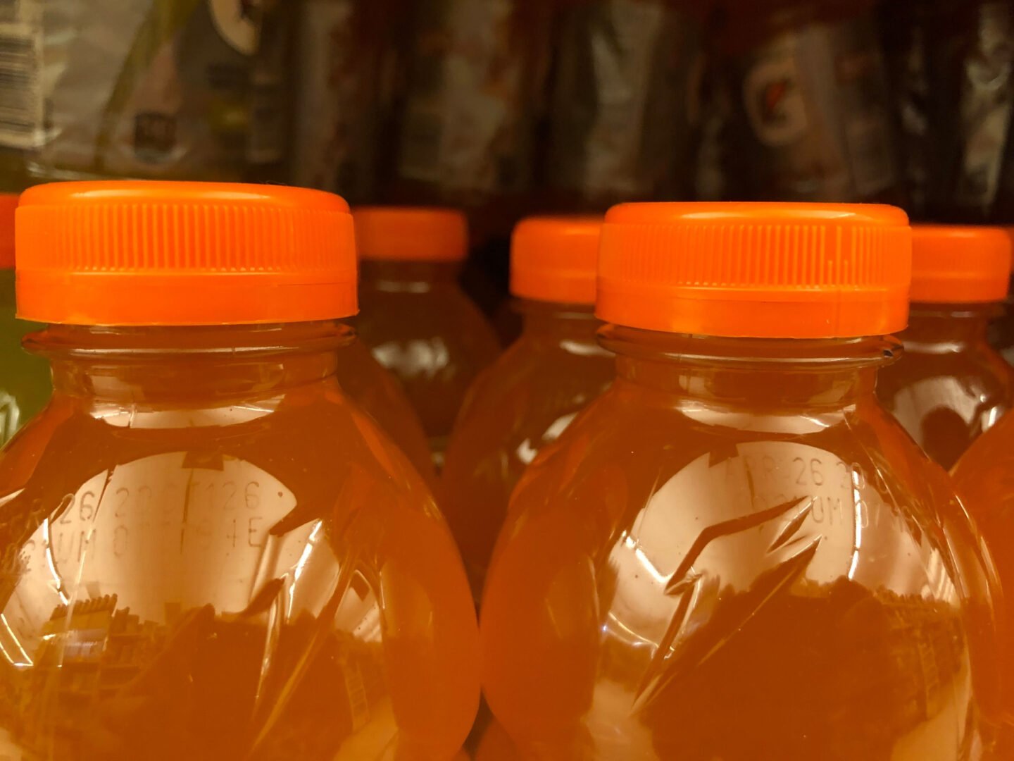 orange gatorade bottles