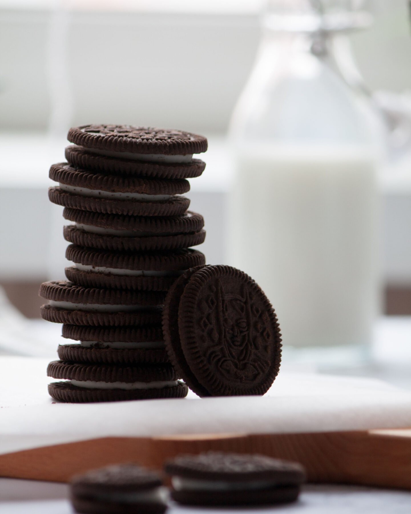 oreo cookies with milk