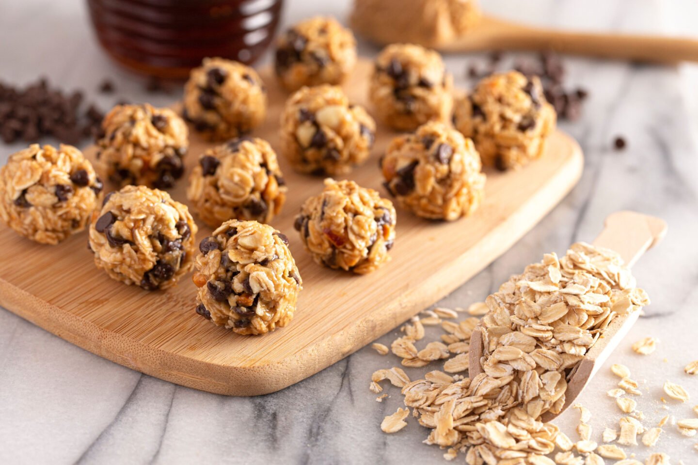 peanut butter oatmeal honey protein balls