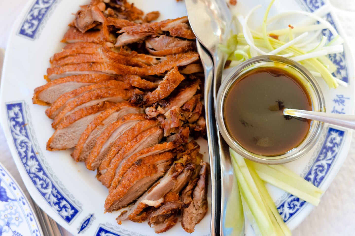 peking duck with hoisin sauce