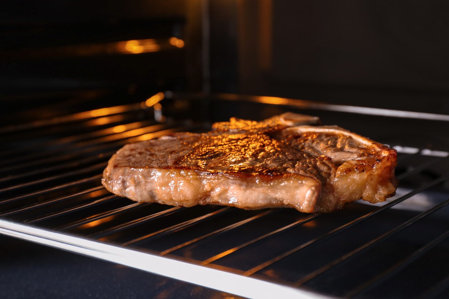 Tasty,Grilled,Steak,In,Oven