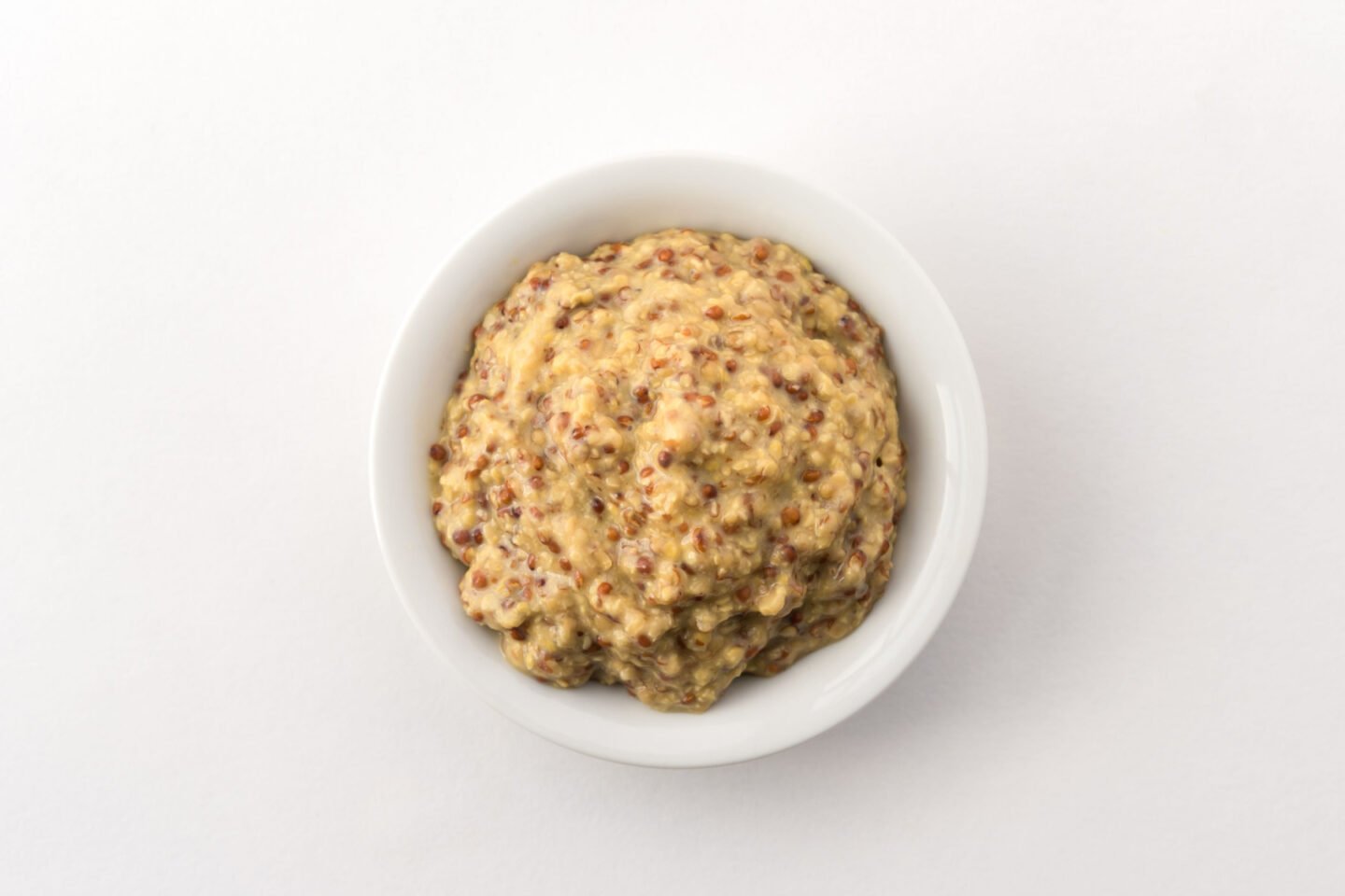 stone ground mustard in a bowl