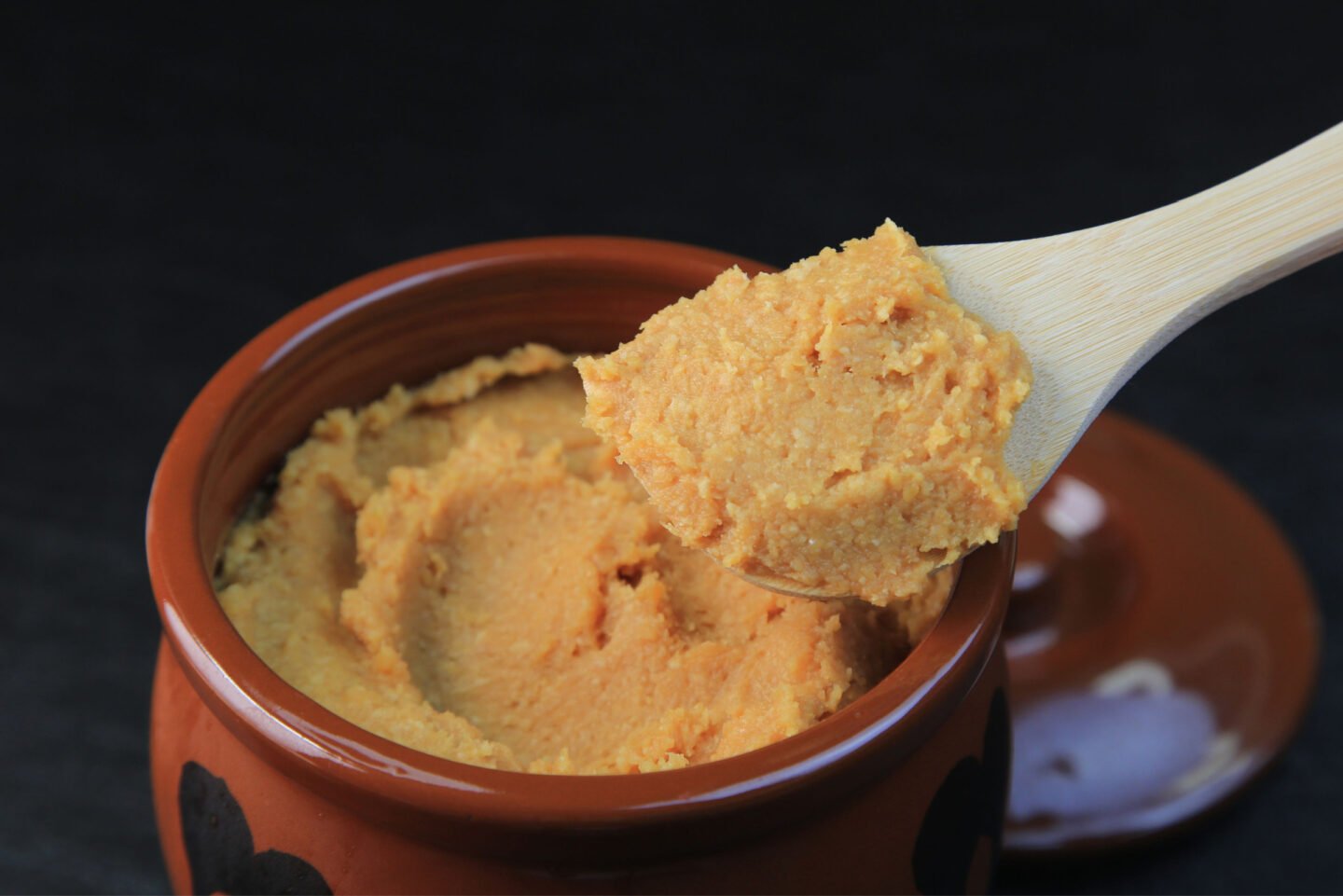 storing miso paste in a jar