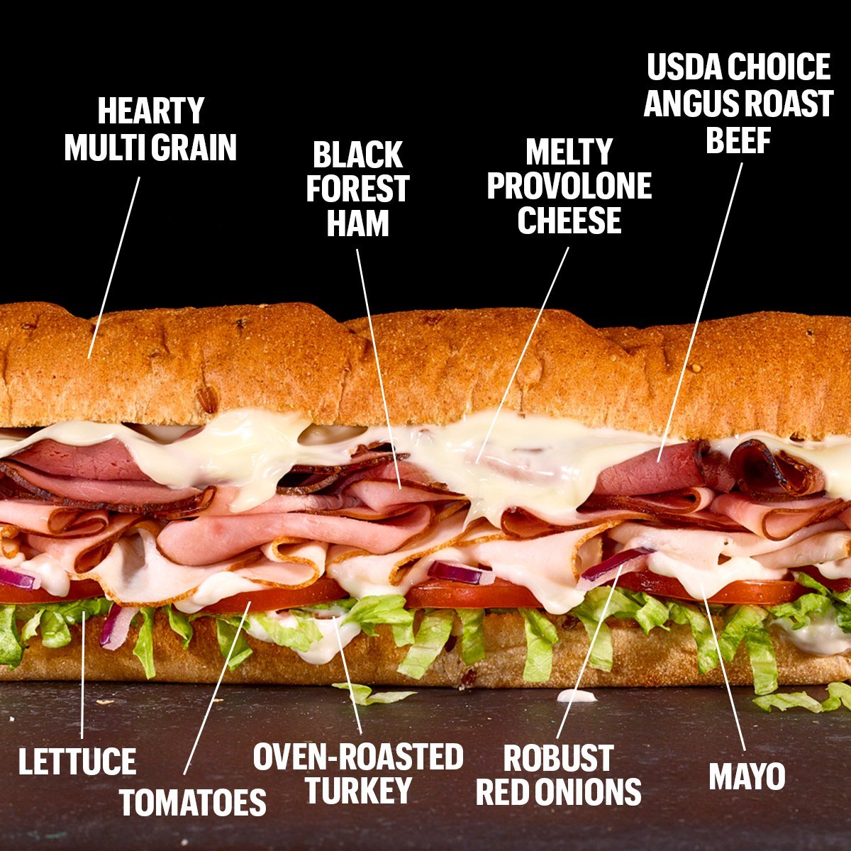 subway club sandwich ingredients
