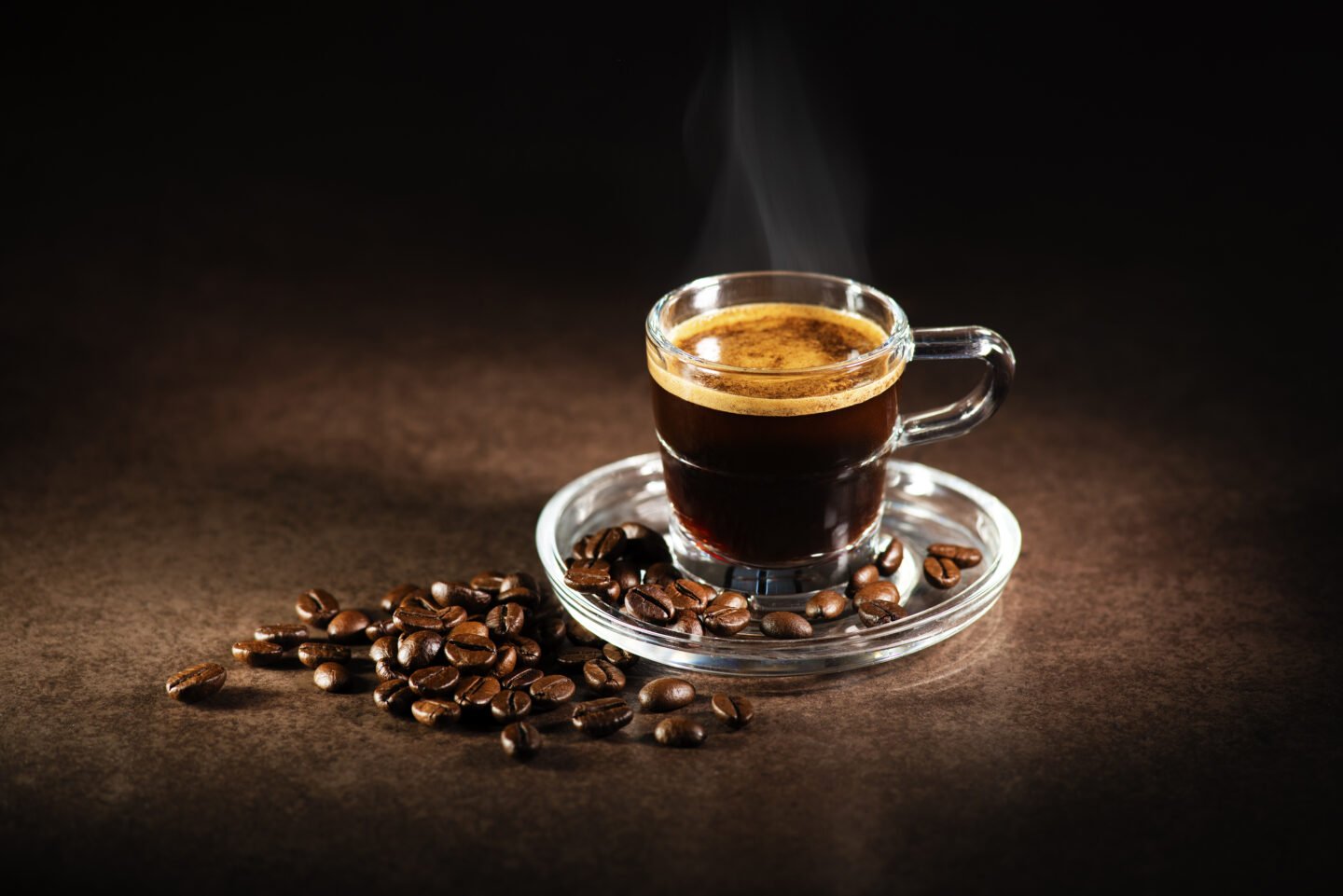 Cup,Of,Espresso,Coffee,On,Dark,Background.
