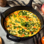 eggs spinach frittata with cheese