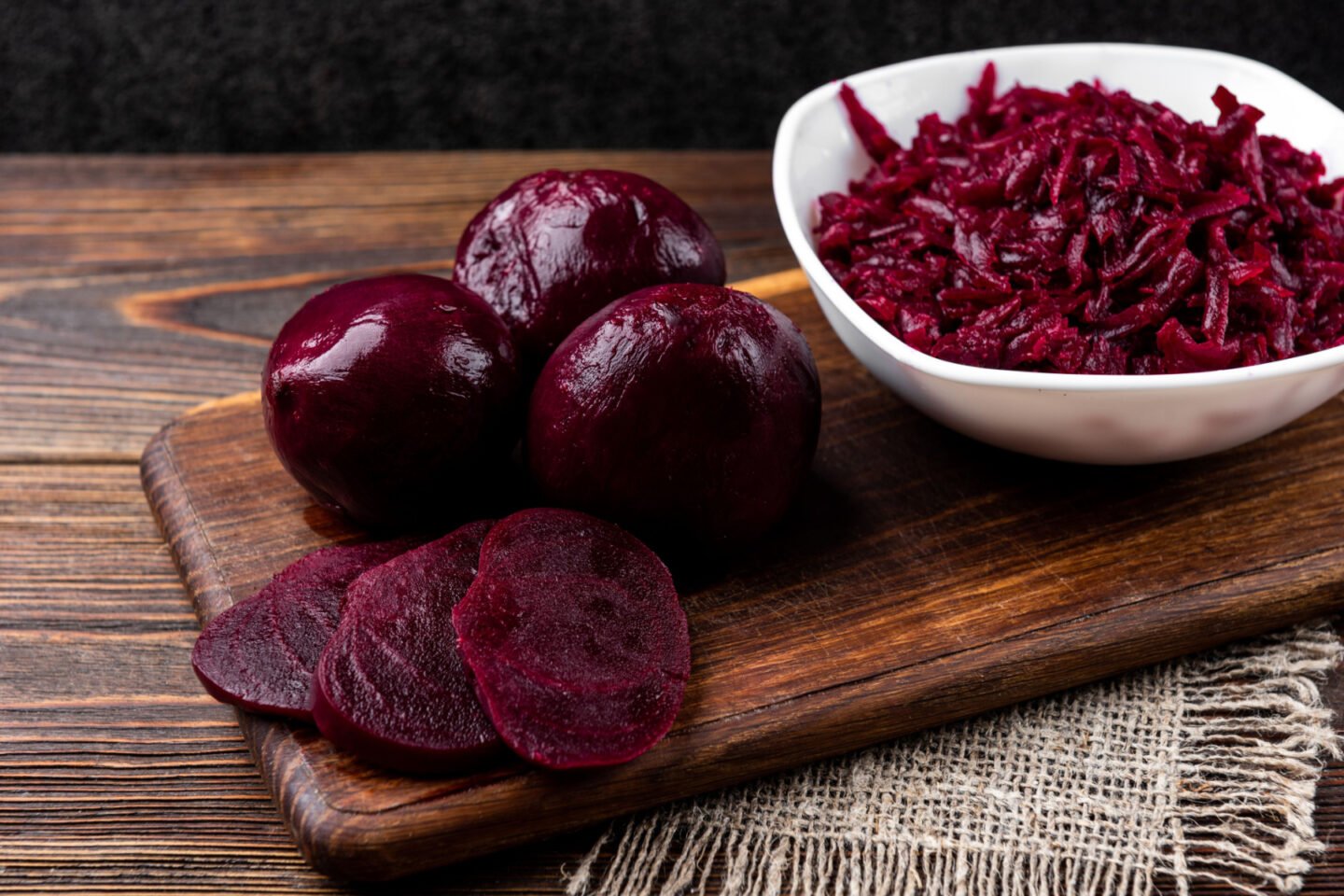 grated boiled beets