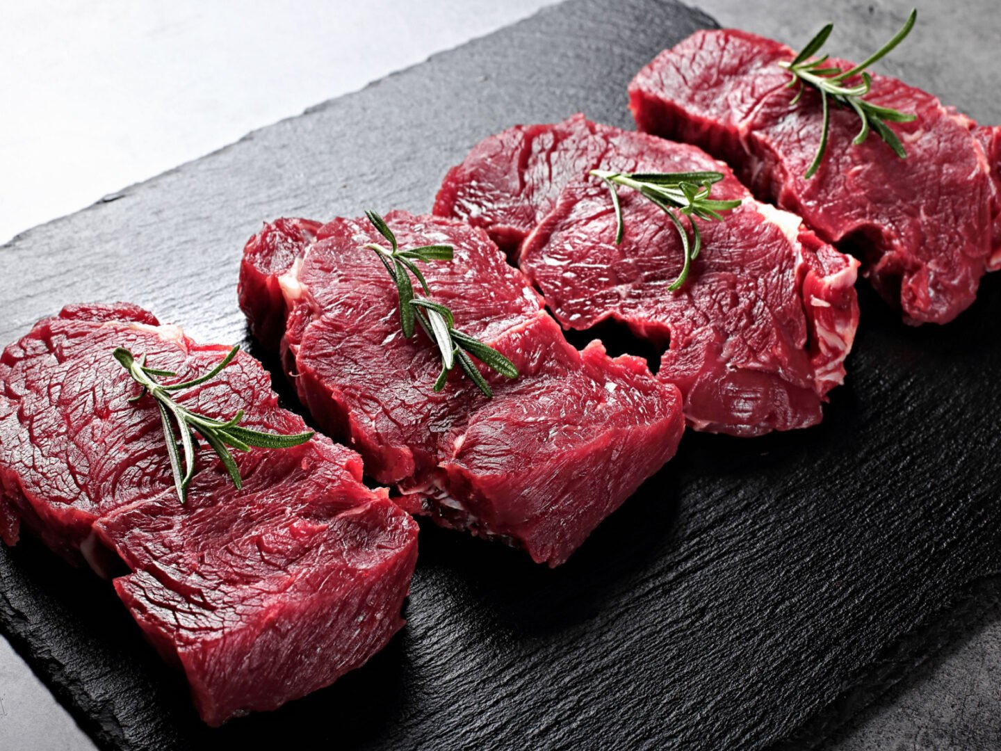 raw sirloin beef steak