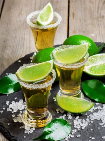 Tequila Shots With Salt And Lime Slices 360x480