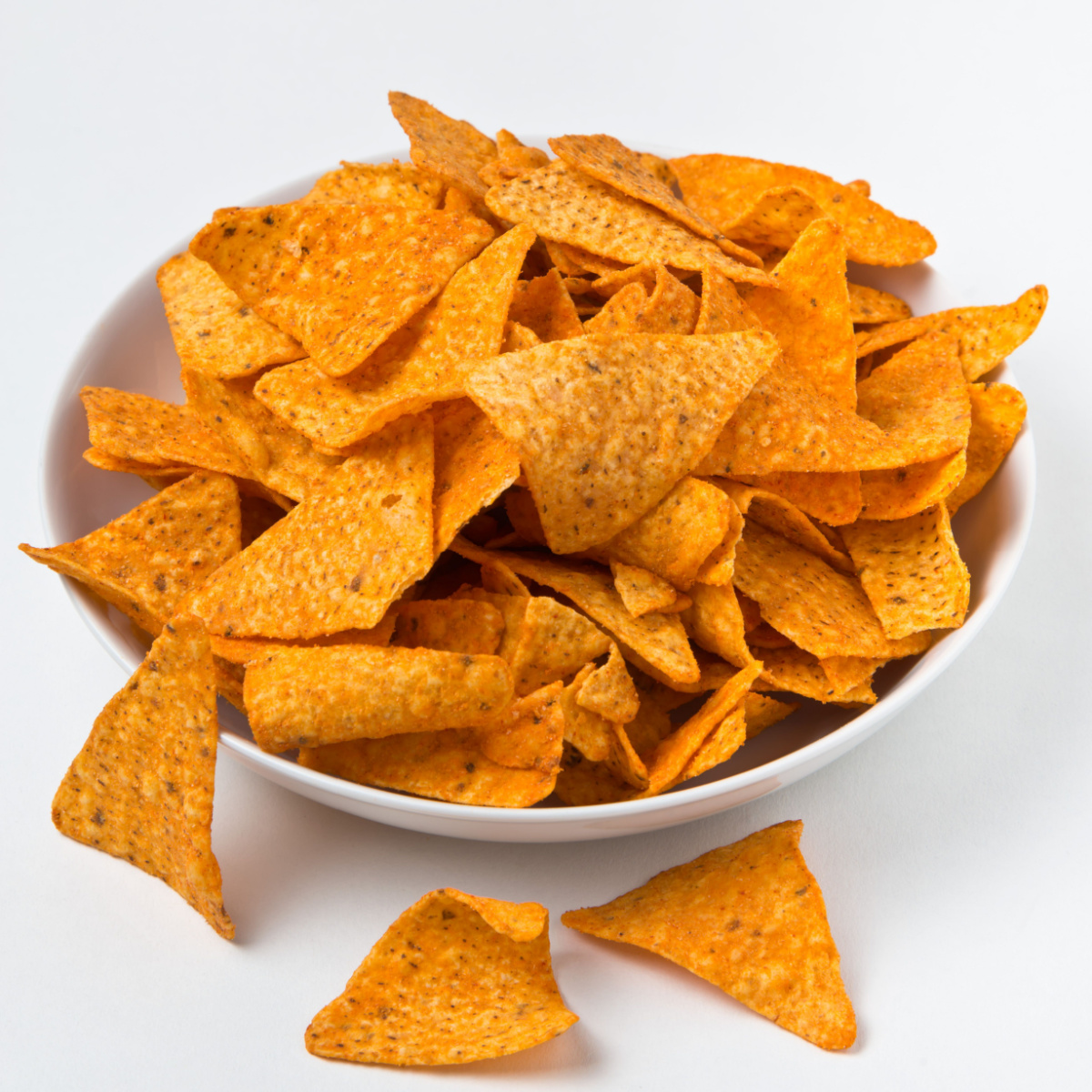 bowl of corn chips nachos