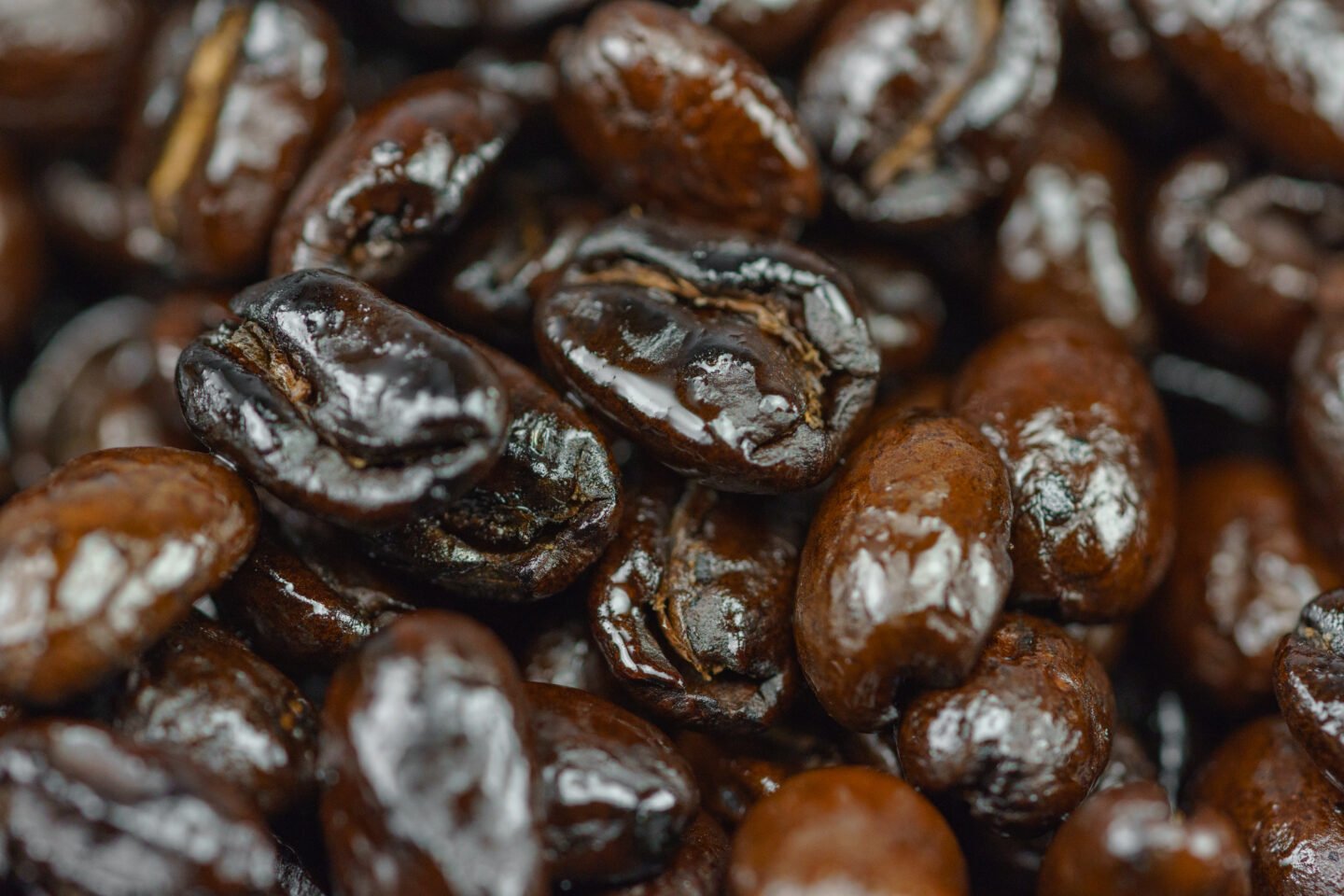 Macro,Shot,Of,Dark,Roasted,Oily,Coffee,Beans.
