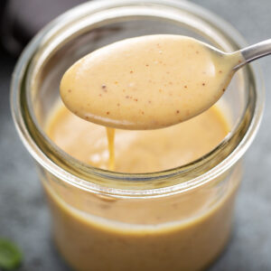 creamy homemade honey mustard dressing