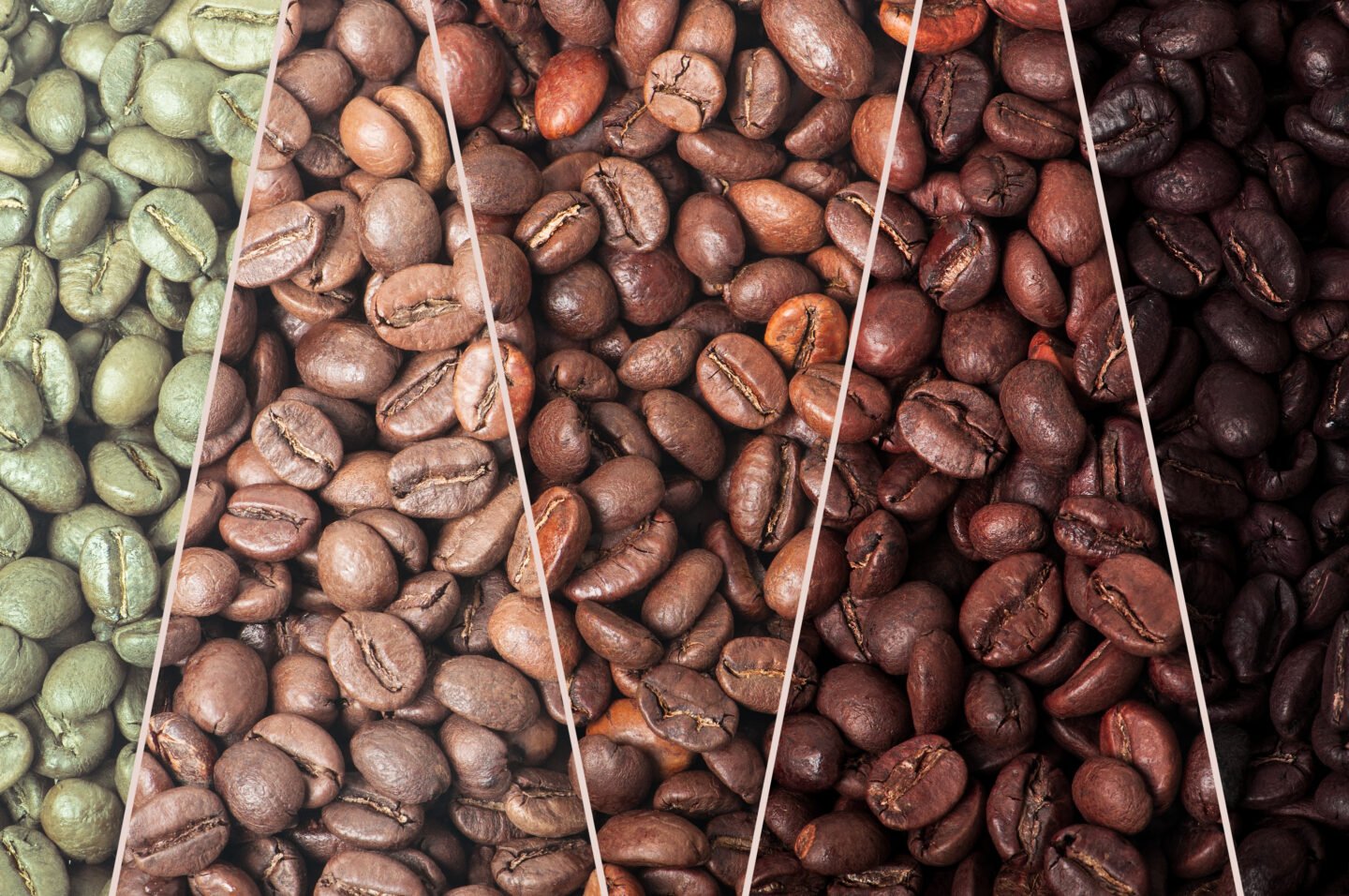 A,Collage,Of,Coffee,Beans,Showing,Various,Stages,Of,Roasting